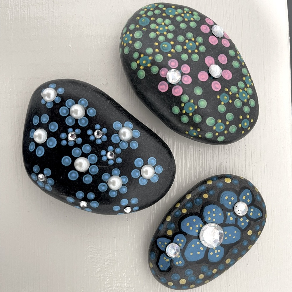 Bedazzled Rock Art